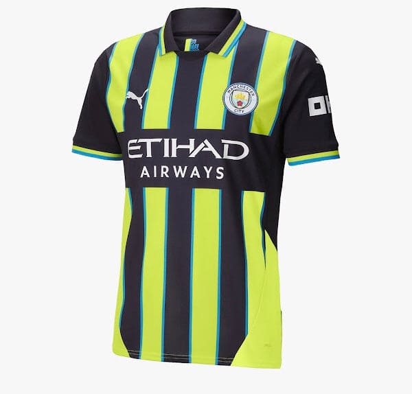 Man City Away Jersey 24/25 Striker Style Soccer