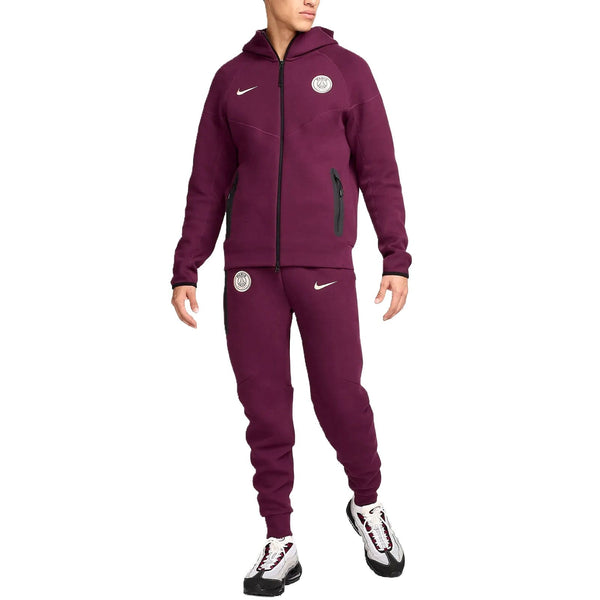 PSG Tech Fleece presentation tracksuit 2024/25 dark red - Nike