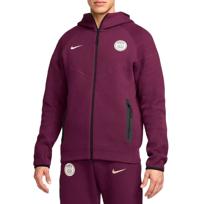 PSG Tech Fleece presentation tracksuit 2024/25 dark red - Nike