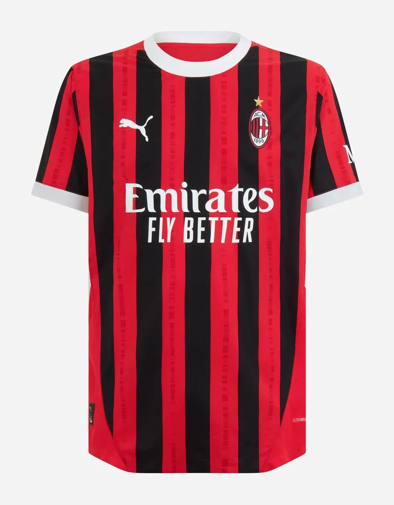 AC Milan Home Jersey 24/25 Striker Style Soccer