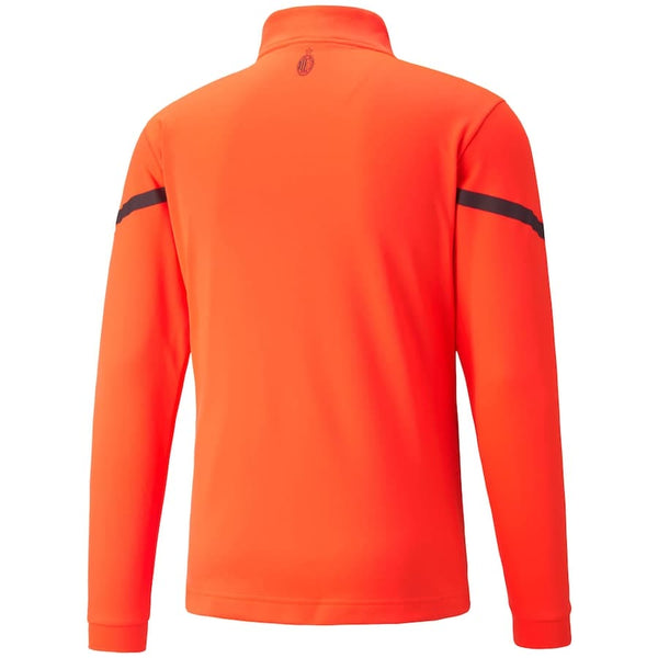 AC Milan Pre Match 1/4 Zip Top-Red