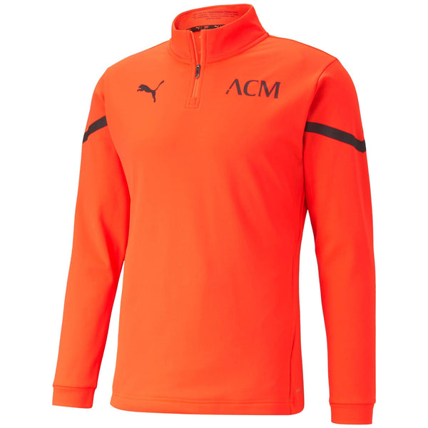 AC Milan Pre Match 1/4 Zip Top-Red