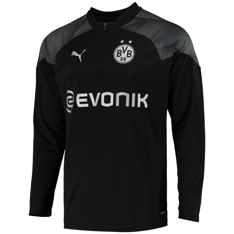 Borussia Dortmund Puma Training 1/4 Zip Top - Black