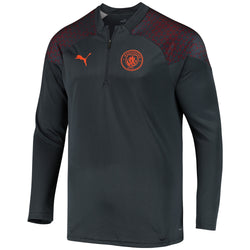 Manchester City Puma Training 1/4 Zip Top - Dark Grey